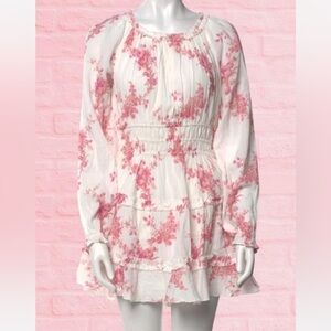 LoveShackFancy Pink Floral Dress